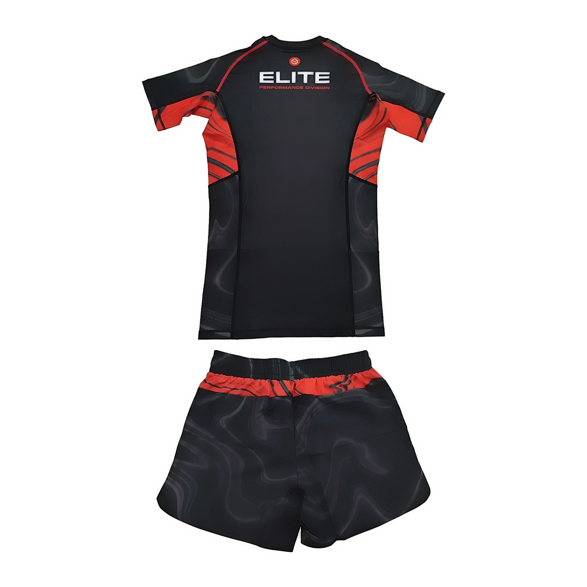 BJJ Rash Guard Set - Black & Red