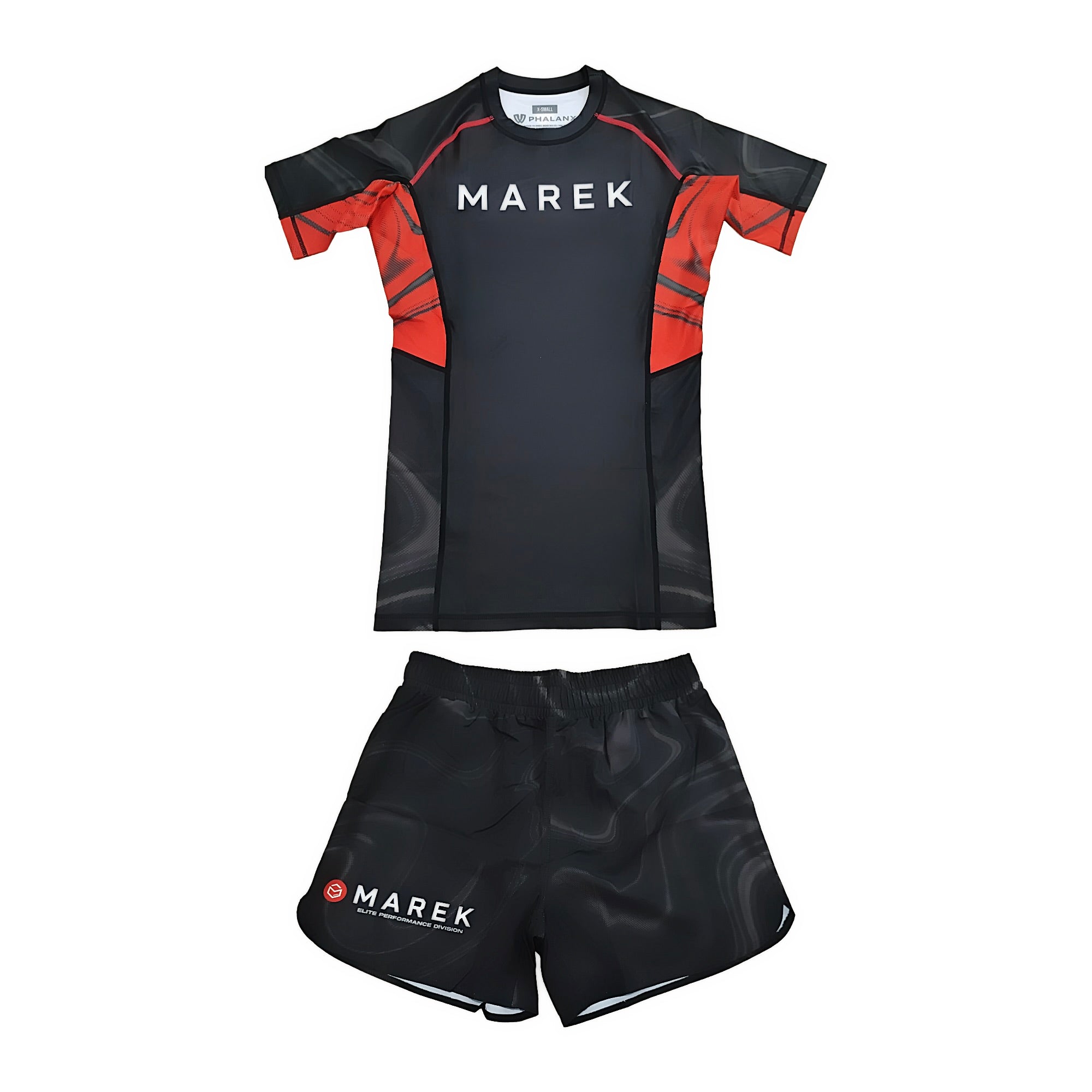 BJJ Rash Guard Set - Black & Red