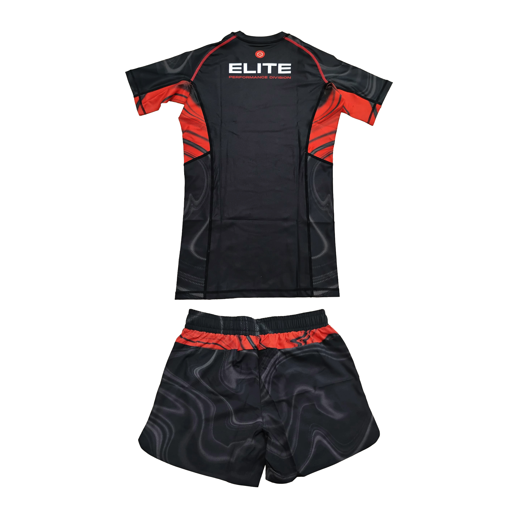 BJJ Rash Guard Set - Black & Red