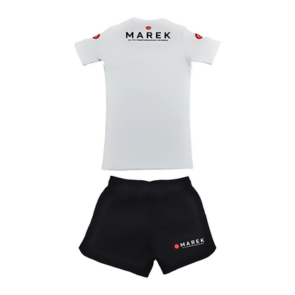 BJJ Rash Guard Set - White & Black