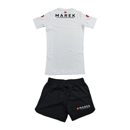 BJJ Rash Guard Set - White & Black